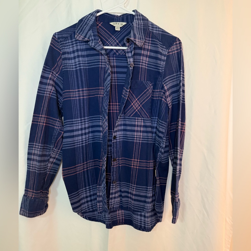 Blue button up
